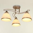 Люстра ГАЛЛОП "Сарри" 3x60Вт Е27 белый золото 25x43x43 см. - Фото 2
