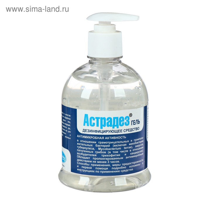 Антисептик кожный «Астрадез-гель», с дозатором, 500 мл - Фото 1