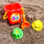 Набор для игры в песке: ведро, совок, 2 формочки, СМЕШАРИКИ цвет МИКС, 800 мл - Фото 2