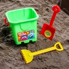 Набор для игры в песке: ведро, совок, грабли, СМЕШАРИКИ цвет МИКС, 530 мл - фото 2405692
