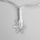 УЦЕНКА Гирлянда «Нить» 3 м с насадками «Снежинки малые», IP20, прозрачная нить, 20 LED, свечение мульти (RG/RB), мигание, USB - Фото 9