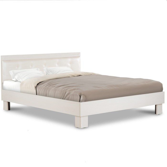 Кровать «Азалия 18 М» без ПМ, 1800 × 2000 мм, без основания, цвет бодега белая - Фото 1
