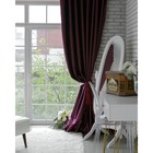 Штора блэкаут портьерная «Этель», 270×300 см, сливовый - Фото 3