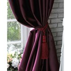 Штора блэкаут портьерная «Этель», 270×300 см, сливовый - Фото 4