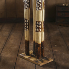 Сувенир «Жираф с узором сеточка», 9.5×15.5×80 см, дерево - фото 57928469