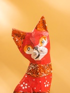 Сувенирный набор «Красные кошечки», h=20 см, h=15 см, h=12 см, 4×13×20 см, дерево 4165727 - фото 16763387