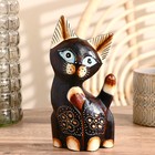 Сувенир дерево "Кошка с синими глазами" 5х9х20 см 4165738 - фото 14653514