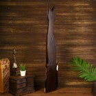 Сувенир "Кошка с леопардовыми лапками" дерево 7х16х100 см - фото 809212022