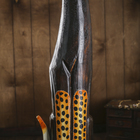 Сувенир "Кошка с леопардовыми лапками" дерево 7х16х100 см - фото 809212025