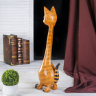 Сувенир «Рыжая кошечка с длинной шеей», 10×15×50 см, дерево - фото 57928482