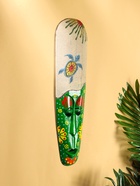 Настенная маска "Черепаха" дерево,песок  2,5х11х50 см - фото 809296066