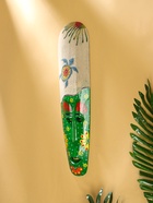 Настенная маска "Черепаха" дерево,песок  2,5х11х50 см - фото 809296067