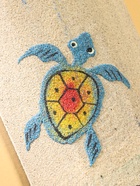 Настенная маска "Черепаха" дерево,песок  2,5х11х50 см - фото 809296068