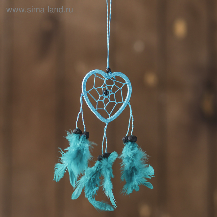 Ловец снов "Сердце голубое" 0,5х7х25 см - Фото 1