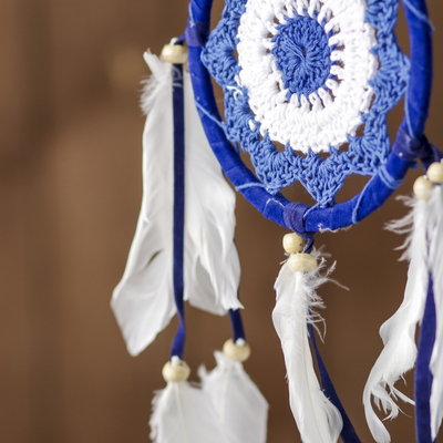 Ловец снов «Расслабленность», 0.7×12×40 см, сине-белый