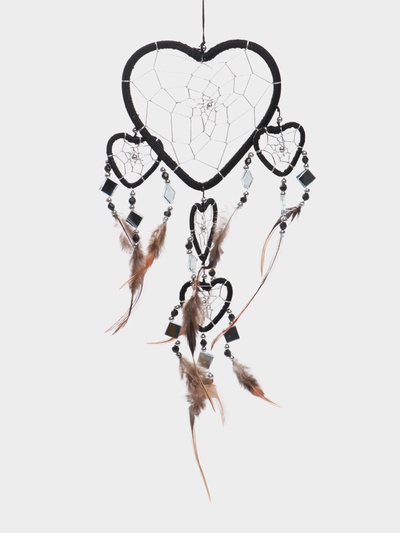 Ловец снов «Пять черных сердец», 0.7×16×45 см