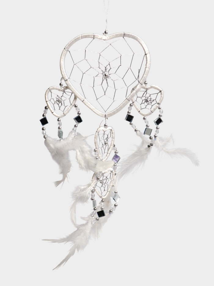 Ловец снов «Пять белых сердец», 0.7×16×45 см - Фото 1