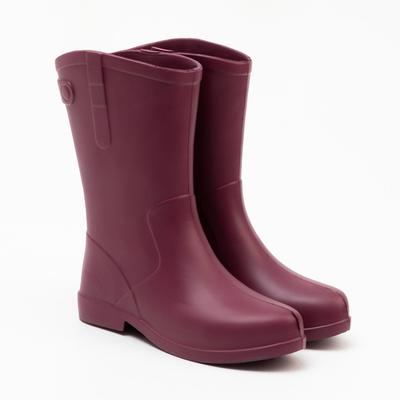 Сапоги женские, цвет бордо, размер 39/40