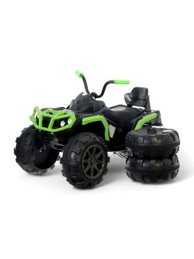 {{photo.Alt || photo.Description || 'УЦЕНКА (ось не подходит (короткая), нет верхней решетки, потёртости) Электромобиль «Квадроцикл», 2 мотора, зелёная, без радиоуправления'}}