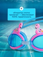 Очки для плавания детские ONLITOP «Фламинго», беруши, цвета МИКС - Фото 2