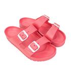 Сланцы женские пляжные, цвет розовый, размер 40 - Фото 1