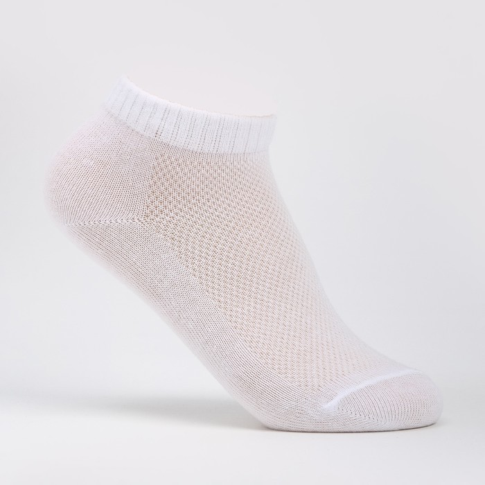 Набор носков детских (3 пары) белый, размер 20-22 - Фото 1
