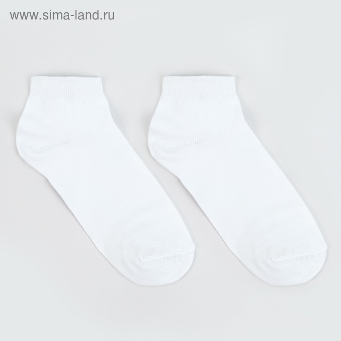 Носки женские, цвет белый, р-р 23-25 - Фото 1