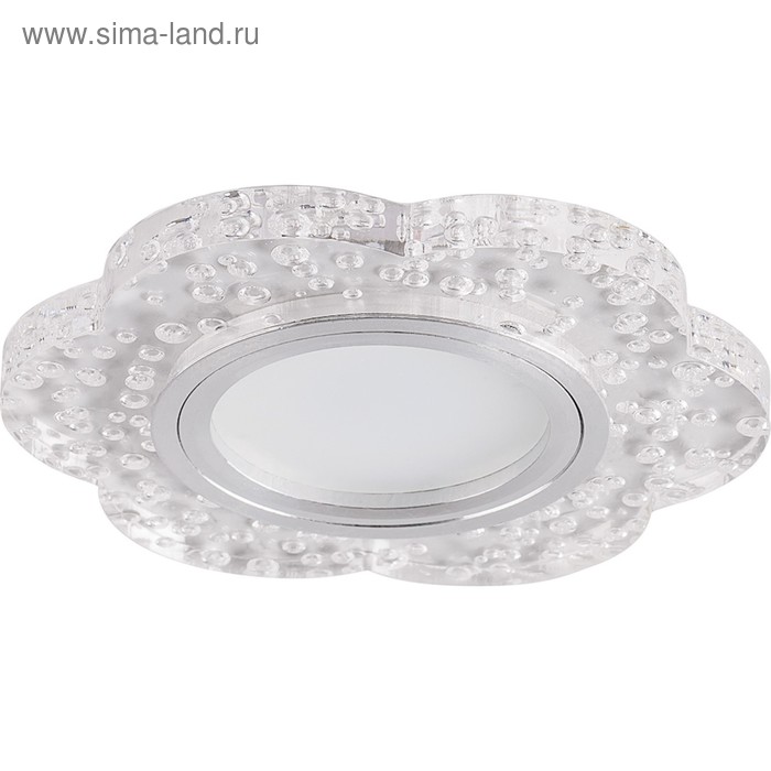 Светильник с LED подсветкой CD954, 15LED*2835SMD RGB, MR16, 50W, G5.3, цвет прозрачный, d=60мм   434 - Фото 1