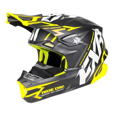 Шлем FXR Blade 2.0 Vertical, размер M, чёрный, жёлтый