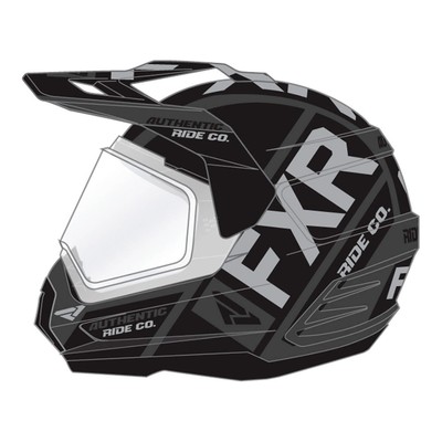 Шлем FXR Torque X Evo, размер XL, чёрный, серый