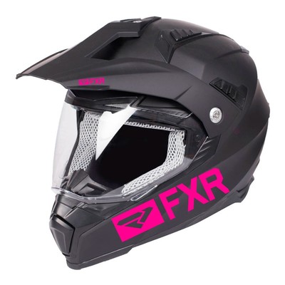 Шлем с двойным стеклом FXR Octane X Recoil, размер L, чёрный, розовый