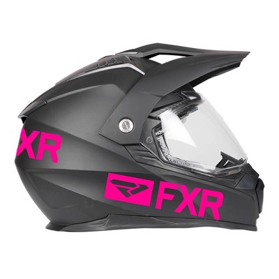 Шлем с двойным стеклом FXR Octane X Recoil, размер L, чёрный, розовый