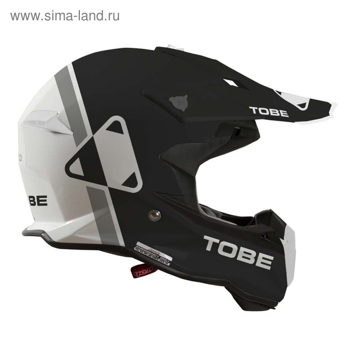 Шлем Tobe Terminator, размер S, чёрный, белый - Фото 1