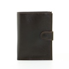 Обложка для документов 3 в 1: для автодокументов, паспорта, купюр на кнопке TEXTURA, цвет коричневый - Фото 1