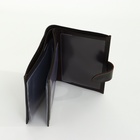 Обложка для документов 3 в 1: для автодокументов, паспорта, купюр на кнопке TEXTURA, цвет коричневый - Фото 9