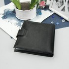 Визитница на кнопке, 2 ряда, 24 листа, цвет чёрный - Фото 2