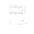 Ванна акриловая Cersanit SANTANA 140×70 см, белая, без каркаса и панели - Фото 12