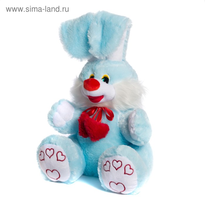 Мягкая игрушка «Заяц Тёма», с вышивкой «сердечки», 75 см, цвет МИКС - Фото 1