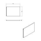 Экран для ванны боковой Cersanit VIRGO, ZEN 80, цвет белый - фото 14794127