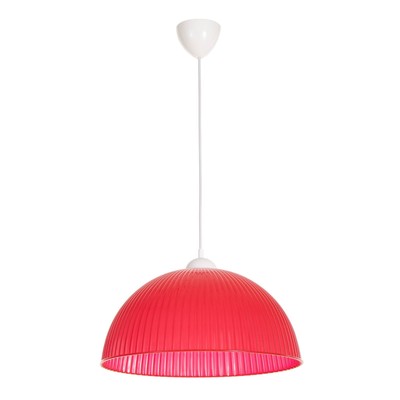 Светильник подвесной BayerLux «Волна», E27 15 Вт, красный, 40×40×18 (+60) см
