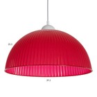 Светильник подвесной BayerLux «Волна», E27 15 Вт, красный, 40×40×18 (+60) см - Фото 4