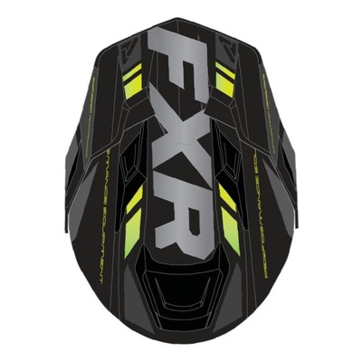 Шлем FXR Maverick Team с подогревом, размер L, чёрный, серый, жёлтый