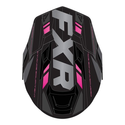 Шлем FXR Maverick Team с подогревом, размер M, чёрный, серый, розовый