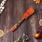 Сувенирный музыкальный инструмент дерево "Кастаньет с узором" 4x5x23 см - Фото 3