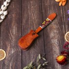 Сувенирный музыкальный инструмент дерево "Кастаньет с узором" 4x5x23 см - Фото 5