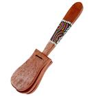 Сувенирный музыкальный инструмент дерево "Кастаньет с узором" 4x5x23 см - Фото 7