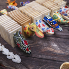 Сувенирный музыкальный инструмент «Трещотка крокодил пятнистый», 4×27×9 см, дерево, МИКС - Фото 2