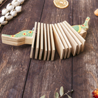 Сувенирный музыкальный инструмент «Трещотка крокодил пятнистый», 4×27×9 см, дерево, МИКС - Фото 11