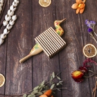 Сувенирный музыкальный инструмент «Трещотка крокодил пятнистый», 4×27×9 см, дерево, МИКС - Фото 3