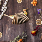 Сувенирный музыкальный инструмент «Трещотка крокодил пятнистый», 4×27×9 см, дерево, МИКС - Фото 4